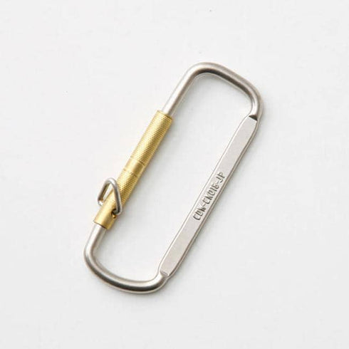 Candy Design & Works Kendric Spring Snap Hook Key Ring in Nickel & Brass